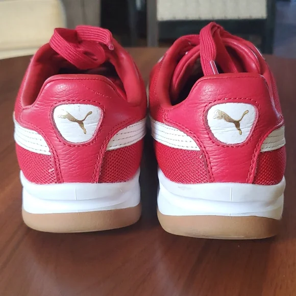 Red Puma California sneakers gum sole size 11 mens - Picture 5 of 10